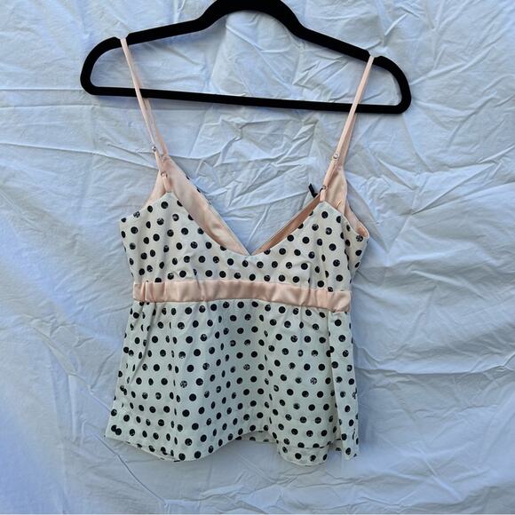 NWT Pinko Black and White Polka Dot Pajama Set Shorts and Tank Size 2 - Picture 8 of 16